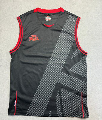 Lonsdale Black training tank top shirt mens size XL
