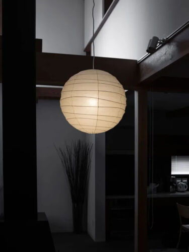 Lampada a sospensione Isamu Noguchi Akari 45D paraluce washi con cornice illuminazione carta - Foto 4 di 18