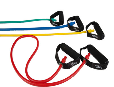 Dittmann BodyTube mit Schaumgriffen - Fitnessband Gymnastikband Expander Reha