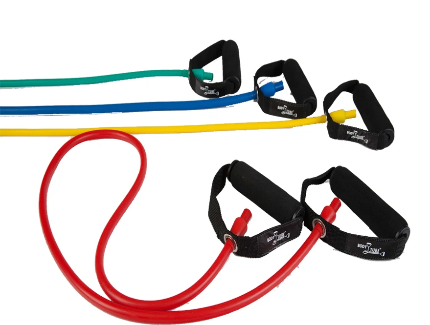 Dittmann BodyTube mit Schaumgriffen - Fitnessband Gymnastikband Expander Reha