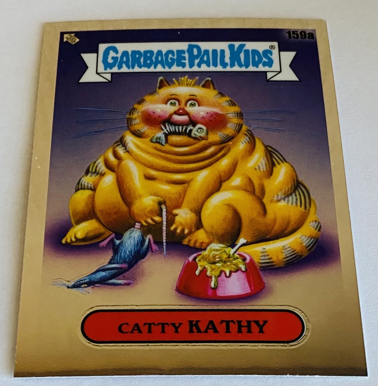2021 Garbage Pail Kids Chrome Series 4 GPK Catty Kathy #159a