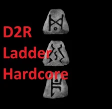 D2R LADDER S12 Hardcore 💥 Jah Ber Sur Lo Ohm Runes Diablo 2 Resurrected PC HC