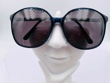 Vintage Brooks 2876 Royal Blue Oval Sunglasses Hong Kong FRAMES ONLY