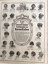 PUBLICITÉ PRESSE ANCIENNE 1925 SAVON CADUM / MALLE LOUIS VUITTON