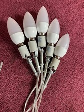 Electric: E12 Bulb Socket Ceramic Candelabra Bulb Lamp Holder with Tail / Plug