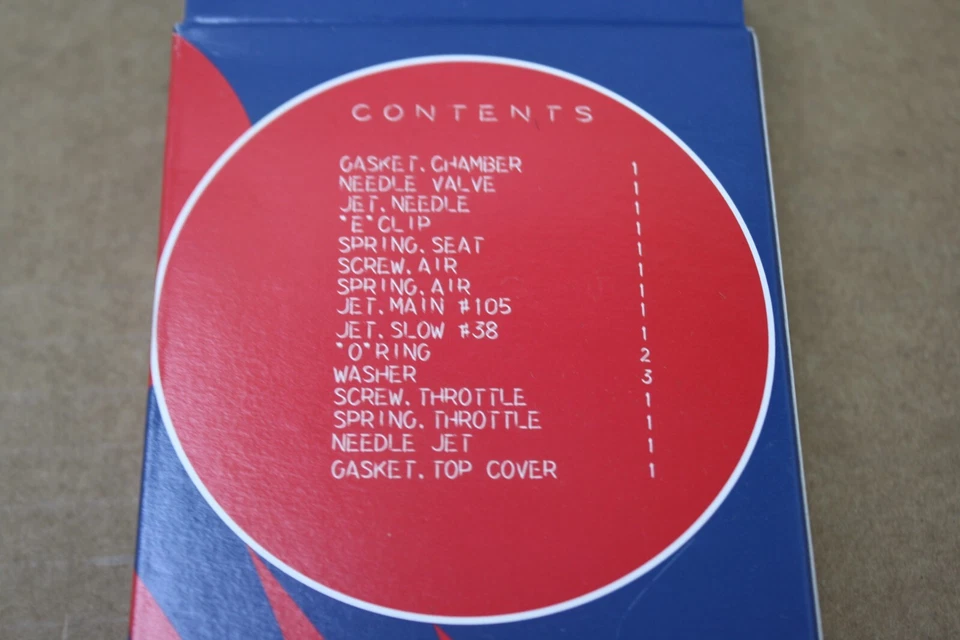 KIT RECONSTRUCCIÓN REPARACIÓN CARBURADOR HONDA CD175 K3 Y GL175 1969 1970 Foto 2 de 4