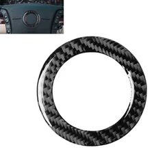 Real Carbon Fiber Steering Wheel Emblem Ring Trim Fits 95-01 E38 740i 750i