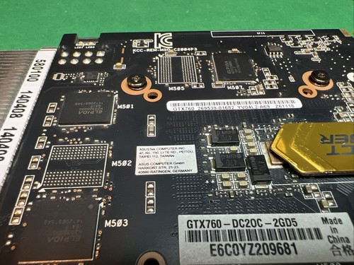 ASUS NVIDIA GeForce GTX 760 2GB GDDR5 Video Graphics Card GPU GTX760-DC2OC-2GD5 - Picture 7 of 8