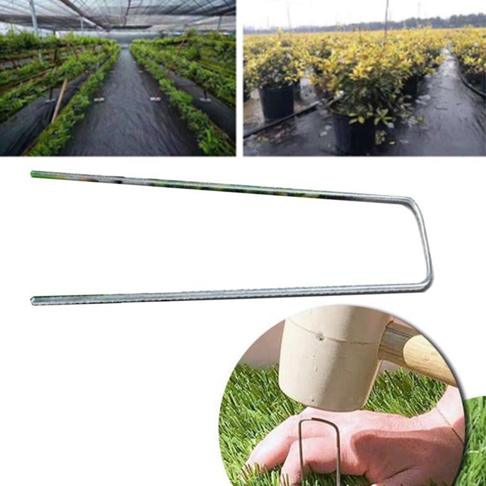 Essential 10pcs Stainless Steel Garden Netting Pegs for Landscape