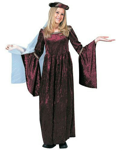 Lady Gwenhyfar Burgundy Child Renaissance Costume Size Medium - Picture 1 of 1