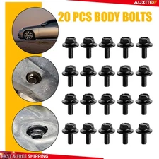 X 20 x M6-1.0 16mm 10mm Long Hex 17mm Body Washer Bolts Screws Fastener Fender