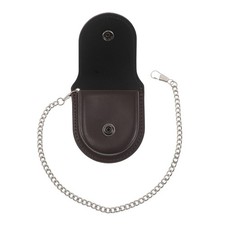 Vintage Pocket Watch Pouch: Pu Pocket Watch Belt Case Holder With Chain - Retro