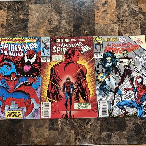 Spider-Man Shriek Lot Spider-Man Unlimited 1 Amazing Spider 392/393.  VF/NM