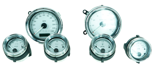 12 Harley Street Glide Touring Tacho Speedo Fuel Volt Oil Air Gauges 17K 1369
