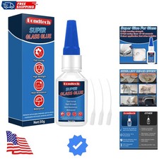 Glass Glue Clear Repair Heavy Duty 30 g, Super Glue for Glass with Anti-Clog ...