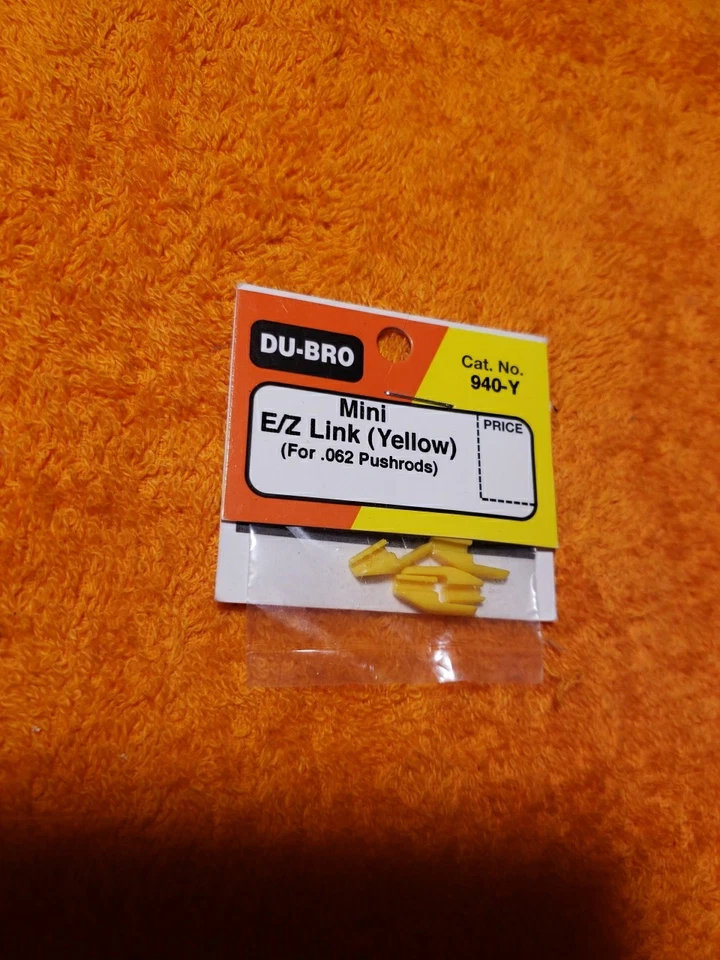 Du-Bro - Mini E/Z Link Yellow For .062 Pushrods - New - Part 940-Y - JT25 - Image 4 of 4