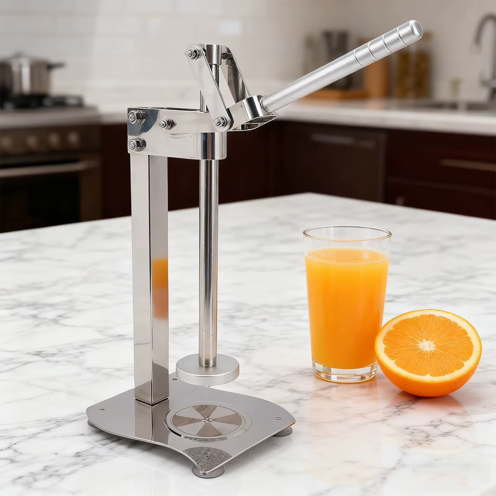 Manual Juicer 304 Stainless Steel Citrus Extractor Lemon Press Non Slip Handle
