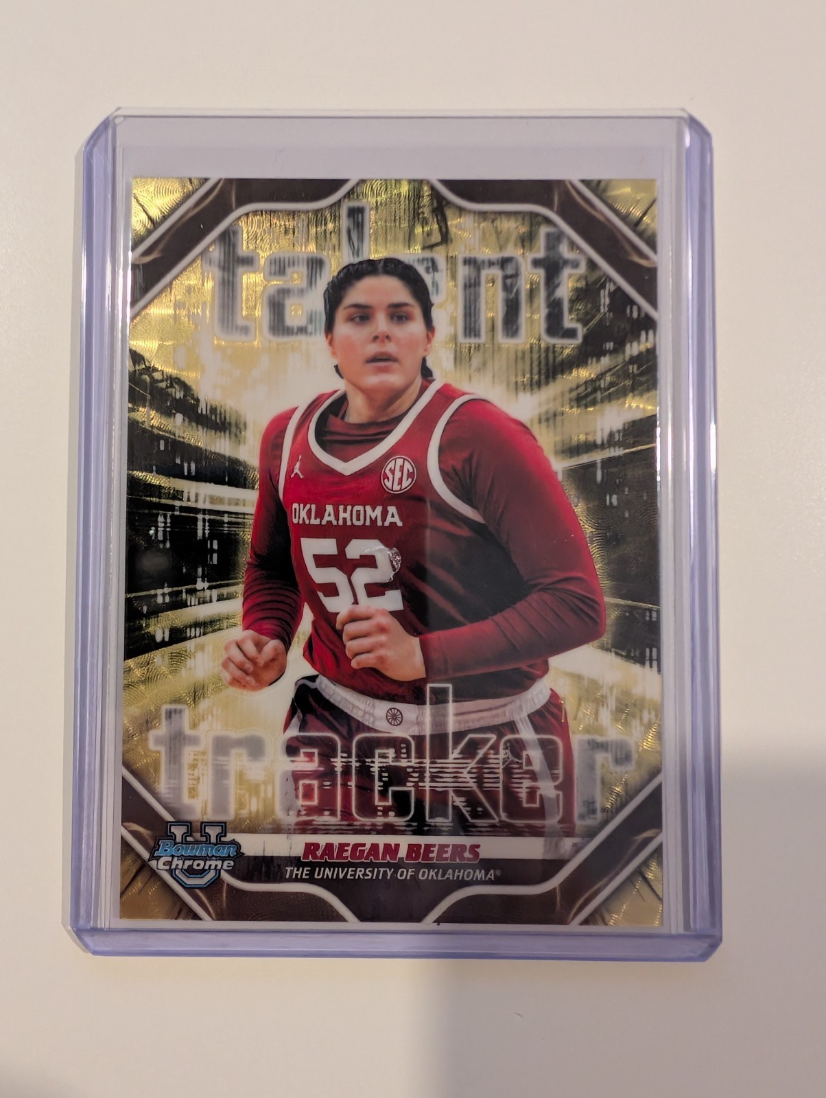 Raegan Beers Bowman Chrome talent tracker superfractor 1 of 1