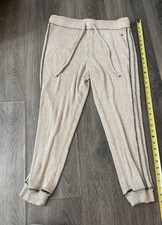 Tommy Hilfiger Women  s Tan Beige Knit Jogger Lounge Pants Large Comfort Exercise