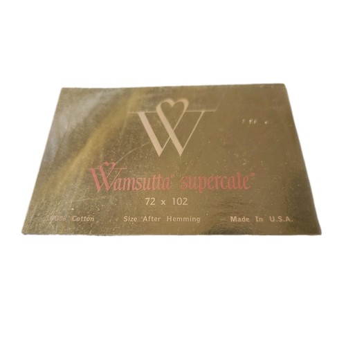 NOS Wamsutta Supercale Hand Embroidered Switzerland Twin XL Flat Sheet 72x102 - Picture 4 of 9