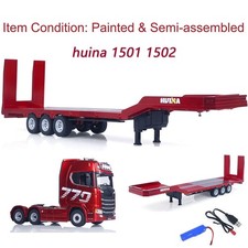 Plastic Semi Trailer Flatbed 1502 for 1/18 Tr...