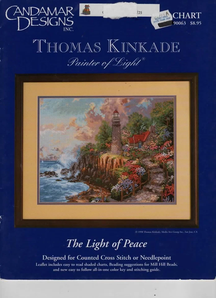 CANDAMAR DESIGNS by THOMAS KINKADE Counted Cross Stitch CHART ONLY Your Choice - Image 2 of 4