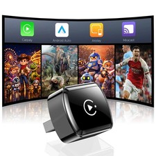 4-in-1 Wireless CarPlay Android Auto Adapter Plug  Play USB for iPhone Android