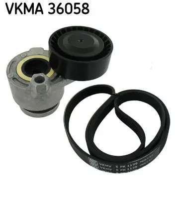 Kit cinghia trapezoidale multirighe VKMA 36058 SKF per RENAULT NISSAN