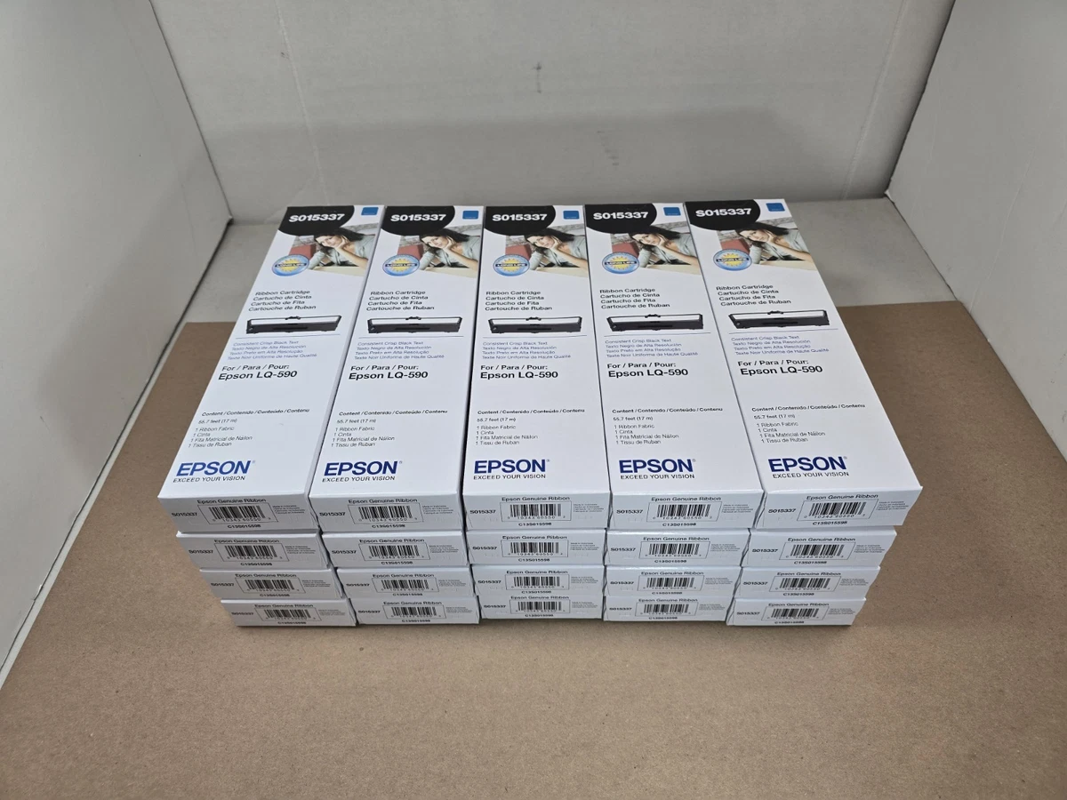 LOT OF 20 GENUINE Epson S015329 Black Printer Ribbon For FX-890