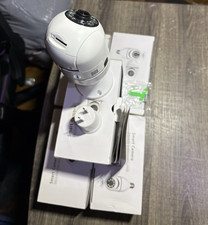 Smart Camera Bulb Wi-Fi IP 1080p Pan/Tilt Night Vision 2-Way Audio White