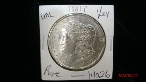 1881-P UNC MORGAN SILVER DOLLAR #4026
