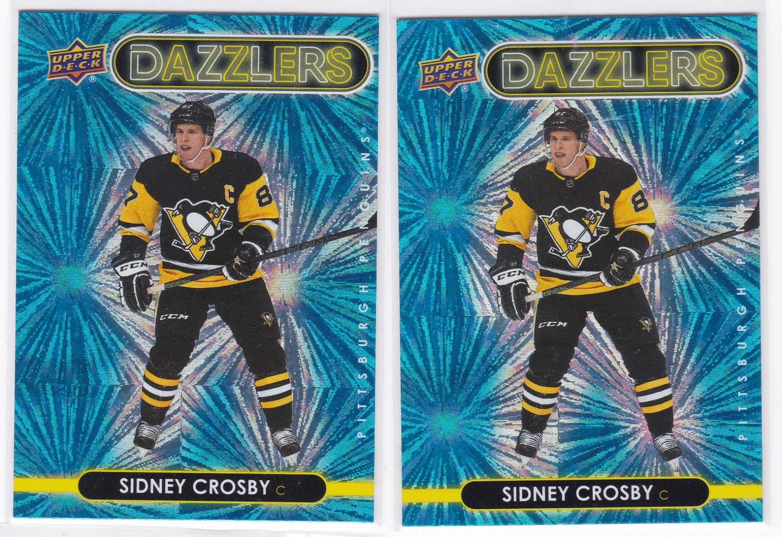 2021-22 Upper Deck Series 1 SIDNEY CROSBY #dz-35 Blue Dazzlers SP Insert Card