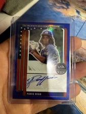 2026 Panini USA Stars And Stripes Paris Head #nts-ph Red Prizm /99 AUTOGRAPH