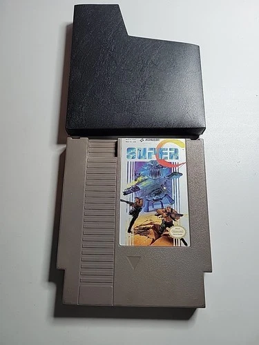 Super C Contra NES Nintendo Game Cartridge & Sleeve *Tested&Works Fast Shipping