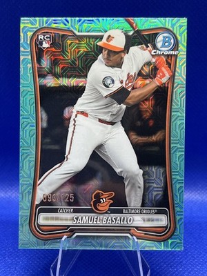 2026 Bowman Chrome Samuel Basallo Aqua Mojo Refractor RC /125