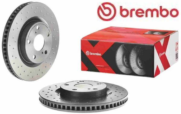 2X Bremsscheibe Brembo 09.A417.1X 2 Bremsscheiben Vorderachse Vorne-image