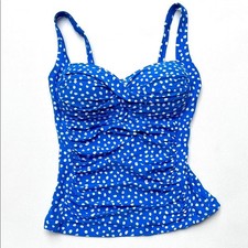 Twist Front Bandeau Tankini Top Women's Tummy Control Bathing Suit Top