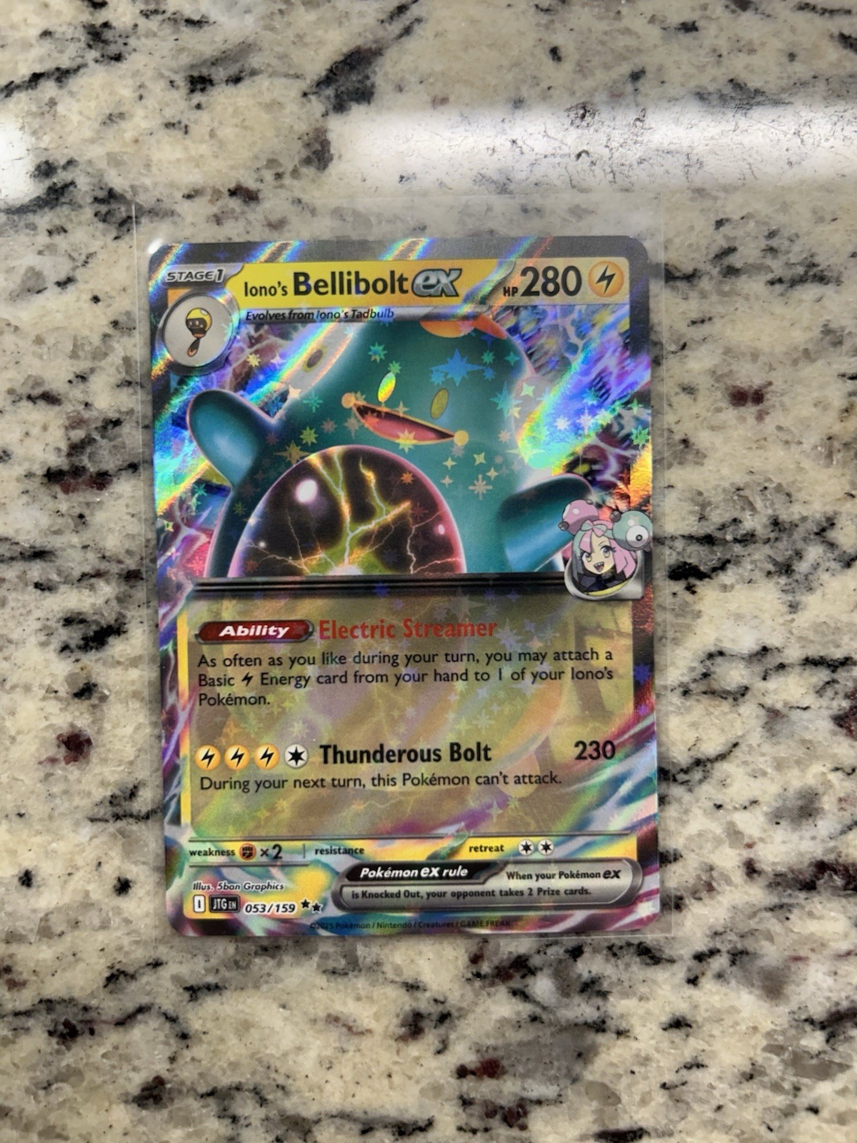 Iono's Bellibolt Ex 53/159 [Double Rare] Pokemon TCG Journey Together - NM
