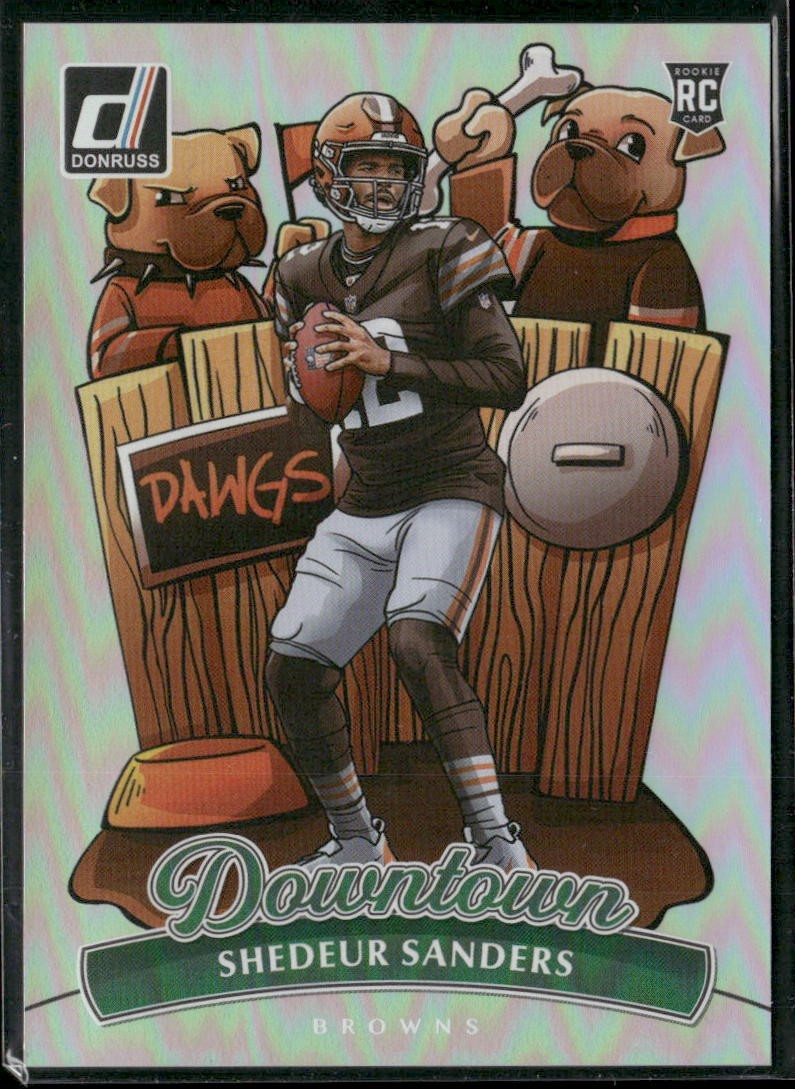 2025 Panini Donruss Shedeur Sanders Downtown RC #17 Cleveland Browns