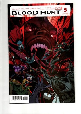 (JT)  Marvel Blunt Hunt 5 Comic High Grade NM 9.2 Rare Horror Bag Board Scan