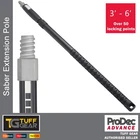 ProDec Advance 3' - 6' Saber Double Extending 50 Point Adjustable Extension Pole