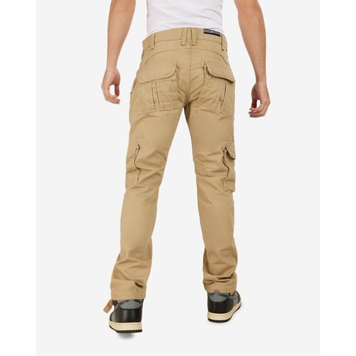 Jordan Craig Khaki Cargo Paratrooper Pants Sz 42/32 Work Utility Pockets Cotton - Picture 3 of 5