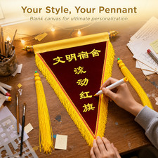 Tkanina Pennant do klasy, Pusty pennant z tkaniny, na imprezy