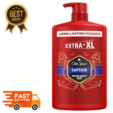 Old Spice Captain Shower Gel Men 3-in-1 Mens Shampoo Body Hair Face Wash 1000ml 6.70 per litre