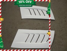 2pcs Universal Frp Unpainted Hood Vents Air Intake Duct Pair