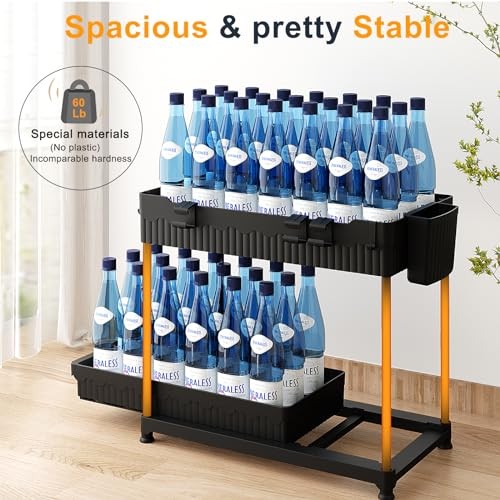 3 Pack Under Sink Organizer, 2-Tier Multi-Use Kitchen Bathroom Organizers and 