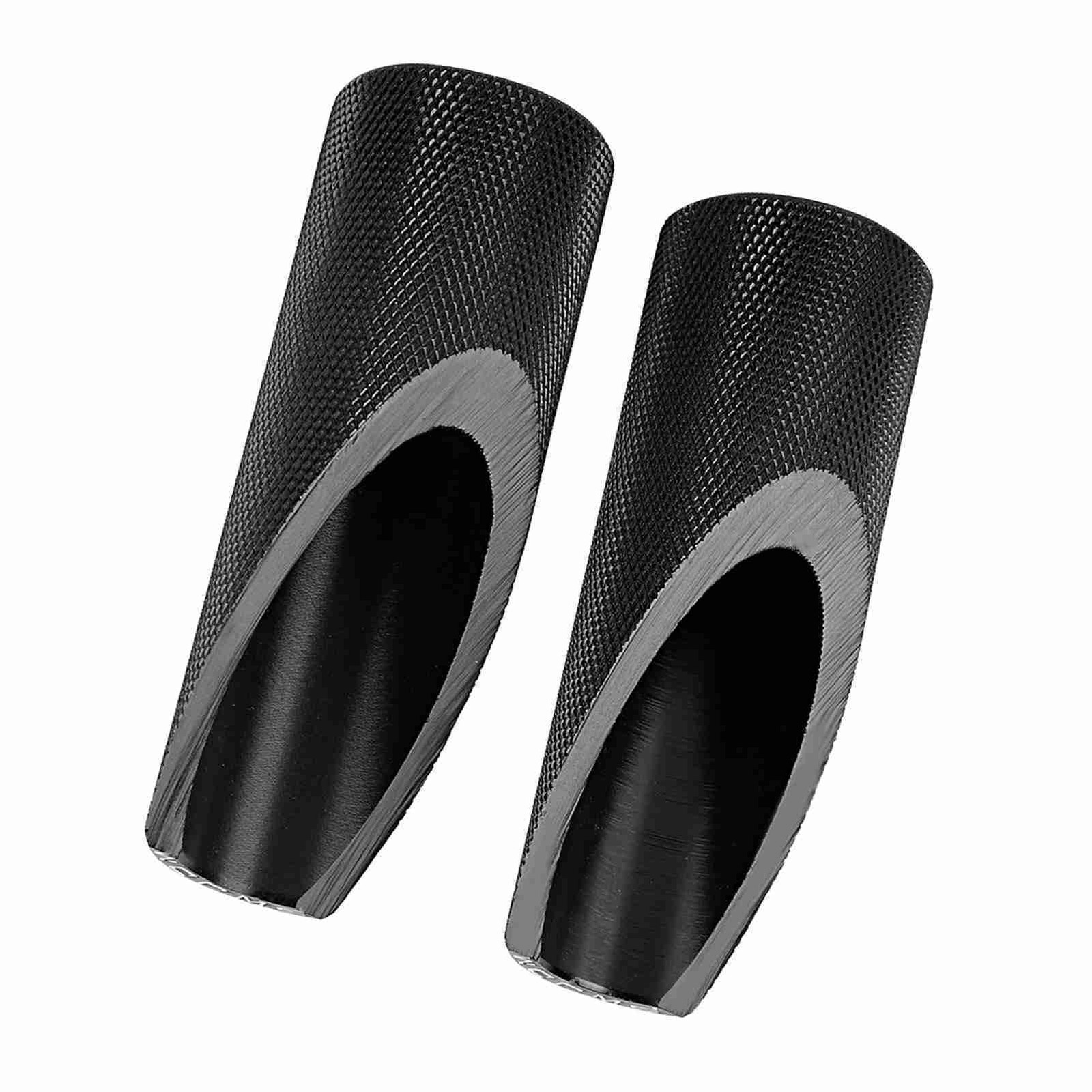 2pcs Aluminum Alloy Motorbike Motorcycle Foot Pegs Rests Accessories(Black) BAJ
