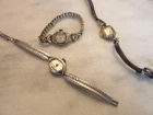 Lot of 3 LADIES Vintage Watches -Gruen, Bulova, Timex - non working