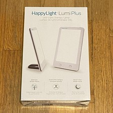 Verilux HappyLight Lumi Plus - Light Therapy Lamp with 10,000 Lux, UV-Free - NEW