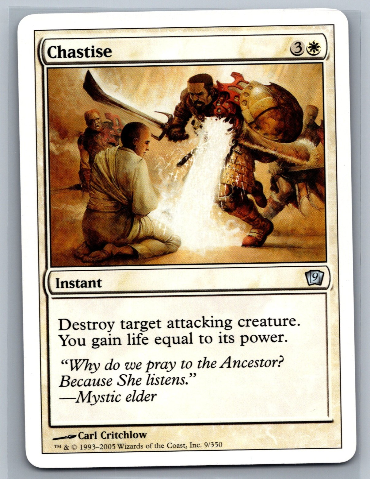 Magic The Gathering 9th Edition Chastise #9/350 MTG TCG CCG Ninth